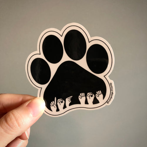 Dog Mom Sticker (Clear)