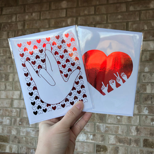 L-O-V-E / IRLY Combo Pack - Handmade Foil Cards