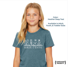 Load image into Gallery viewer, &quot;Bilingual is Beautiful&quot; - Youth Short Sleeve Tee
