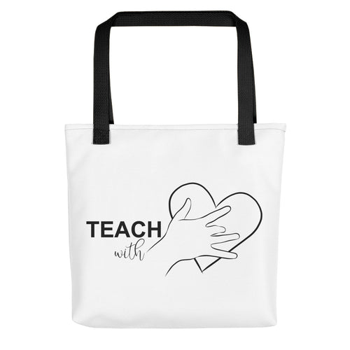Teach with Heart Tote bag