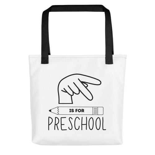 P is for Preschool Tote bag