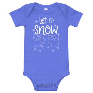 “Let It Snow” Baby Short Sleeve Onesie