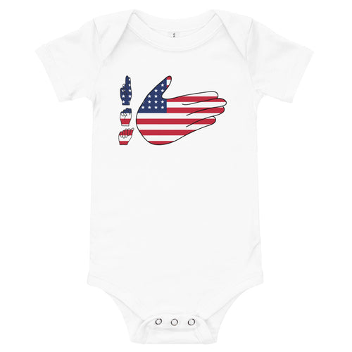 USA Flag (ASL) Infant Bodysuit/Onesie