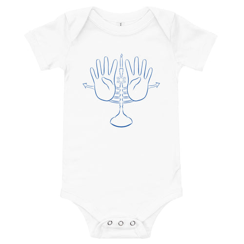 HANUKKAH (ASL) Baby Short Sleeve Onesie