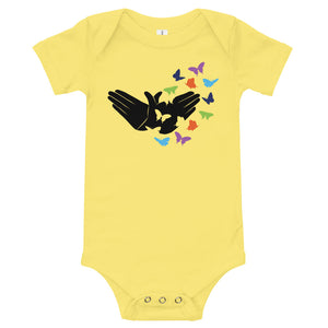 Butterfly (ASL) Baby Short Sleeve Onesie