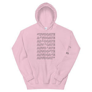 ADVOCATE Hoodie (Black Font - Print on Front)