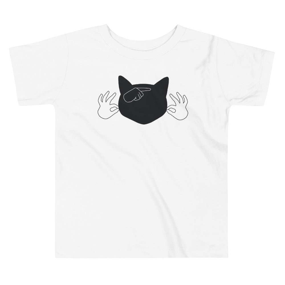 Black Cat (ASL) Toddler Short Sleeve Tee