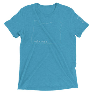 Oregon (ASL Outline) Short Sleeve T-shirt