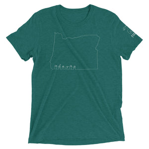 Oregon (ASL Outline) Short Sleeve T-shirt