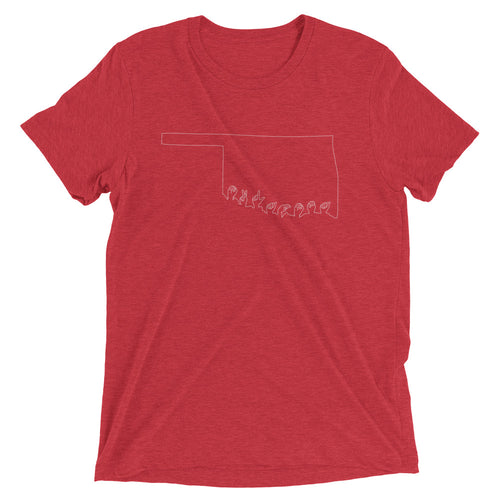 Oklahoma (ASL-Outline) Short Sleeve T-shirt