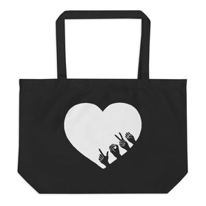 L-O-V-E Large Tote Bag