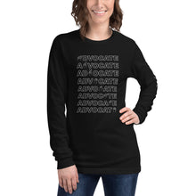 Load image into Gallery viewer, ADVOCATE Unisex Long Sleeve Tee