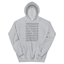 Load image into Gallery viewer, ADVOCATE Hoodie (Black Font - Print on Front)
