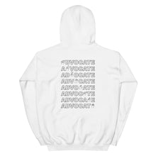 Load image into Gallery viewer, ADVOCATE Hoodie (Black Font - Print on Back)