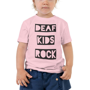 DEAF KIDS ROCK Toddler Short Sleeve Tee