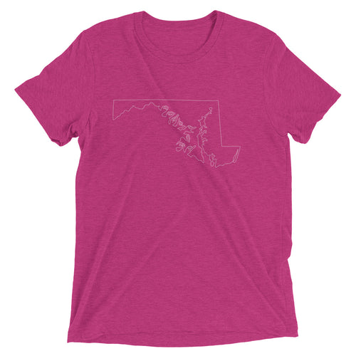 Maryland (ASL-Outline) Short Sleeve T-shirt
