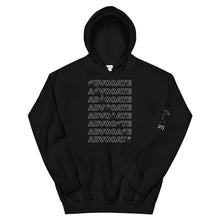 Load image into Gallery viewer, ADVOCATE Hoodie (White Font - Print on Front)