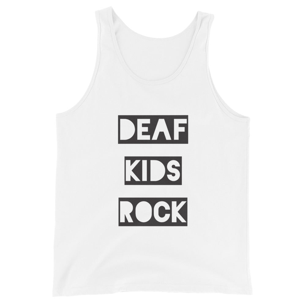 DEAF KIDS ROCK Unisex Tank Top