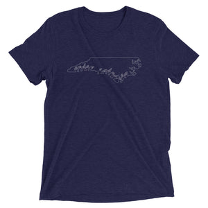 North Carolina (ASL-Outline) Short Sleeve T-shirt