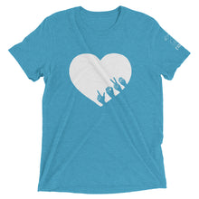 Load image into Gallery viewer, L-O-V-E Short Sleeve Tee (Triblend)
