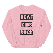 Load image into Gallery viewer, DEAF KIDS ROCK Crew Neck Sweatshirt