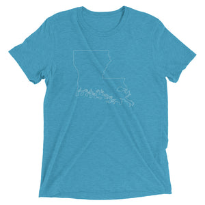 Louisiana (ASL-Outline) Short Sleeve T-shirt