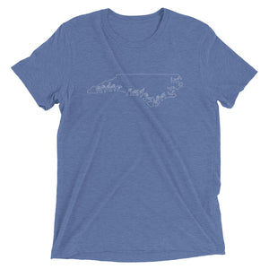 North Carolina (ASL-Outline) Short Sleeve T-shirt