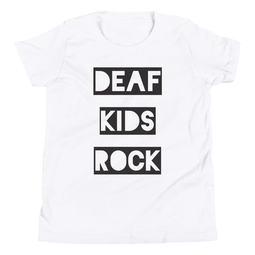 DEAF KIDS ROCK Youth Short Sleeve T-Shirt