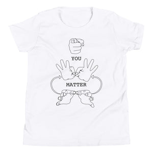 YOU MATTER (Black Font) Youth Short Sleeve T-Shirt