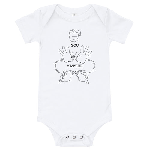 YOU MATTER Baby Short Sleeve One Piece