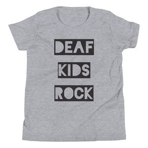 DEAF KIDS ROCK Youth Short Sleeve T-Shirt