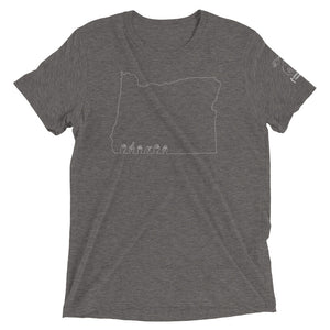 Oregon (ASL Outline) Short Sleeve T-shirt