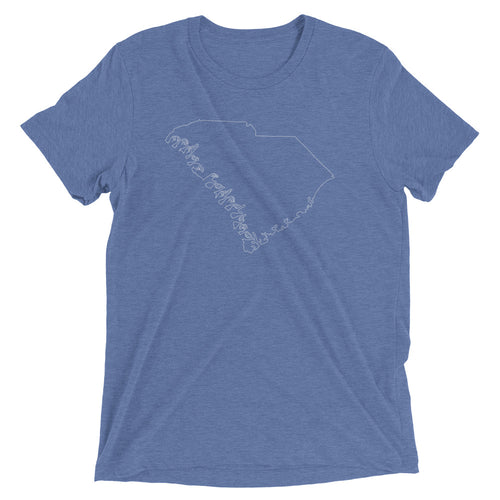 South Carolina (ASL-Outline) Short Sleeve T-shirt