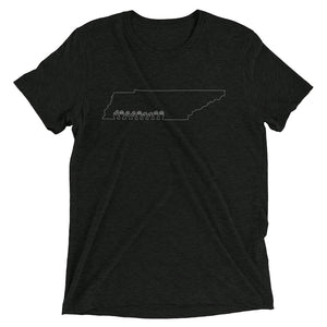 Tennessee (ASL-Outline) Short Sleeve T-shirt