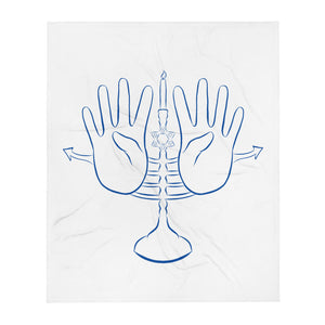 HANUKKAH (ASL) Throw Blanket