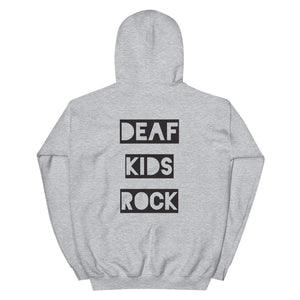 DEAF KIDS ROCK Hoodie (Print on Back)