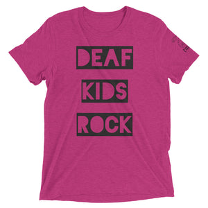 DEAF KIDS ROCK Short Sleeve Tee