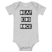 Load image into Gallery viewer, DEAF KIDS ROCK Baby Short Sleeve One Piece