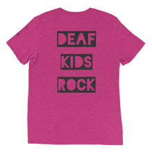 Load image into Gallery viewer, DEAF KIDS ROCK Short Sleeve T-shirt (Print on Back)