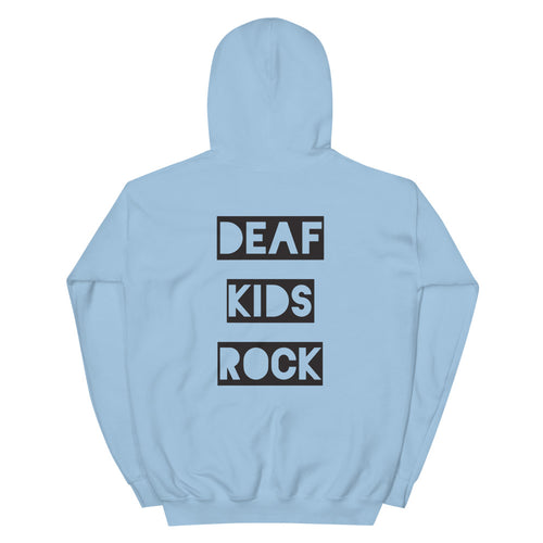 DEAF KIDS ROCK Hoodie (Print on Back)