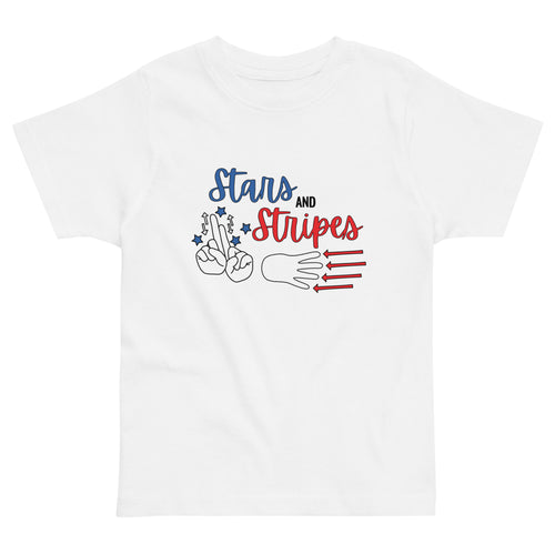 Stars and Stripes (Red, White, & Blue) Toddler Tee