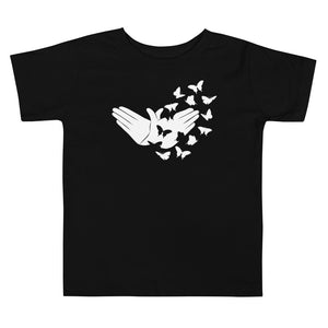 Butterfly (ASL) Toddler Short Sleeve Tee [White Ink]