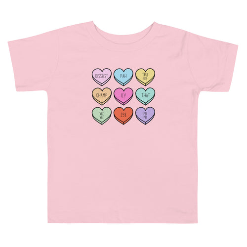 ASL Slang Hearts Toddler Tee