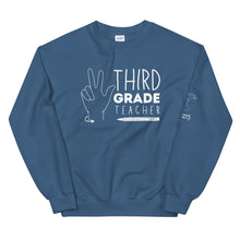 Load image into Gallery viewer, THIRD GRADE TEACHER Crew Neck Sweatshirt