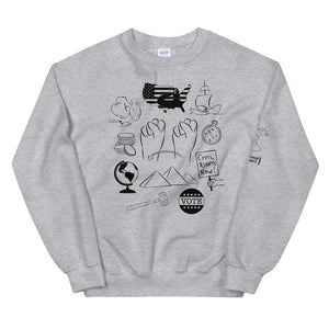 SOCIAL STUDIES (ASL) Crew Neck Sweatshirt [Black Ink]