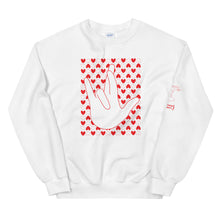 Load image into Gallery viewer, &quot;I Really Love You&quot; (IRLY + Hearts) Crew Neck Sweatshirt