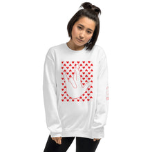 Load image into Gallery viewer, &quot;I Really Love You&quot; (IRLY + Hearts) Crew Neck Sweatshirt
