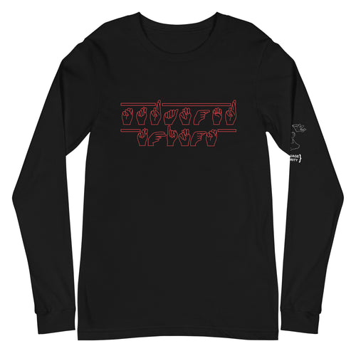 STRANGER THINGS (ASL) Adult Long Sleeve Tee