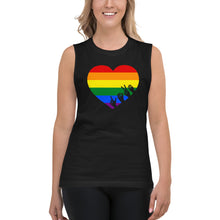 Load image into Gallery viewer, L-O-V-E (Pride) Unisex Muscle Tank