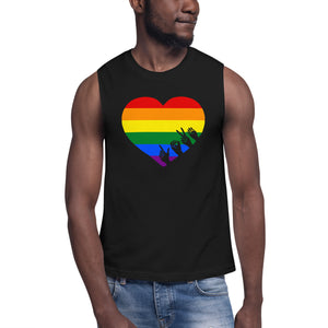 L-O-V-E (Pride) Unisex Muscle Tank